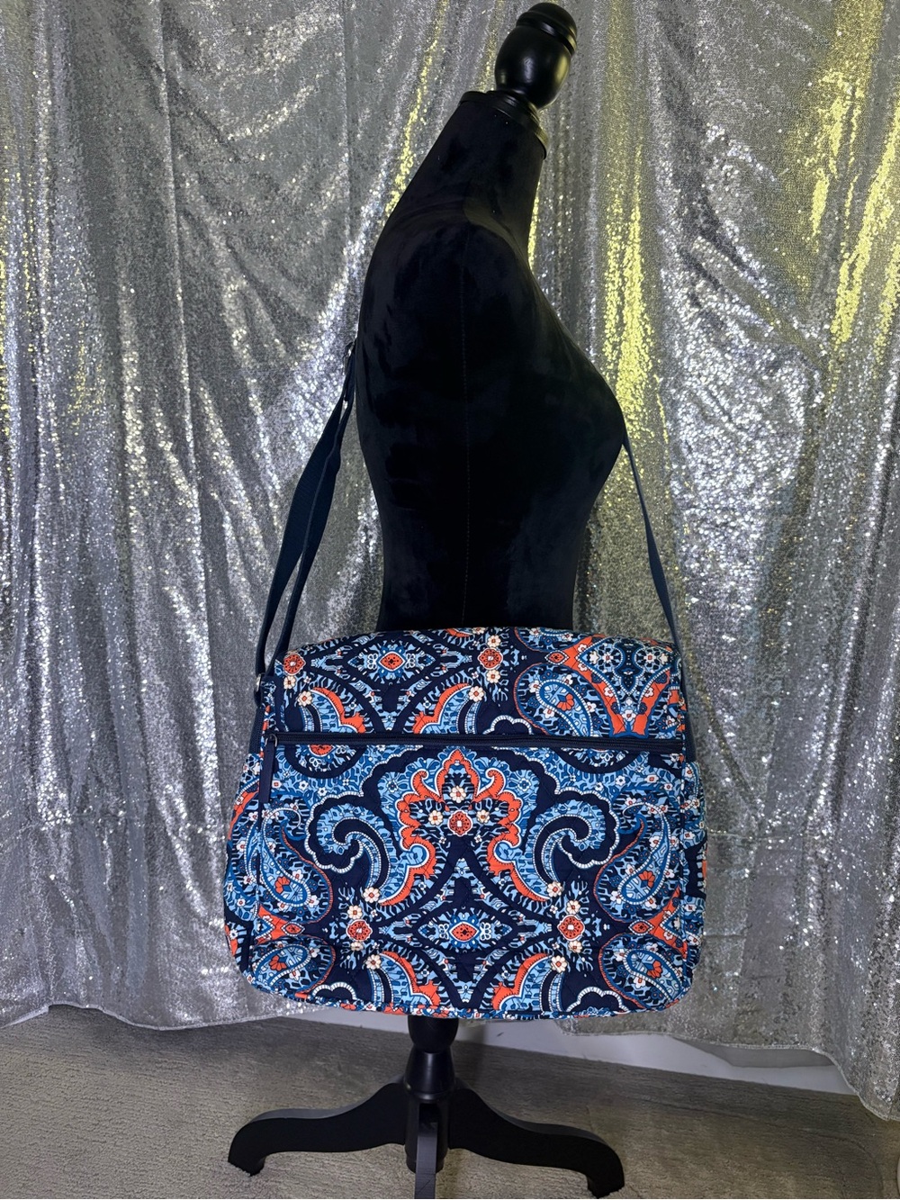 Vera Bradley Messenger Bag Marrakesh Pattern - Picture 5 of 6